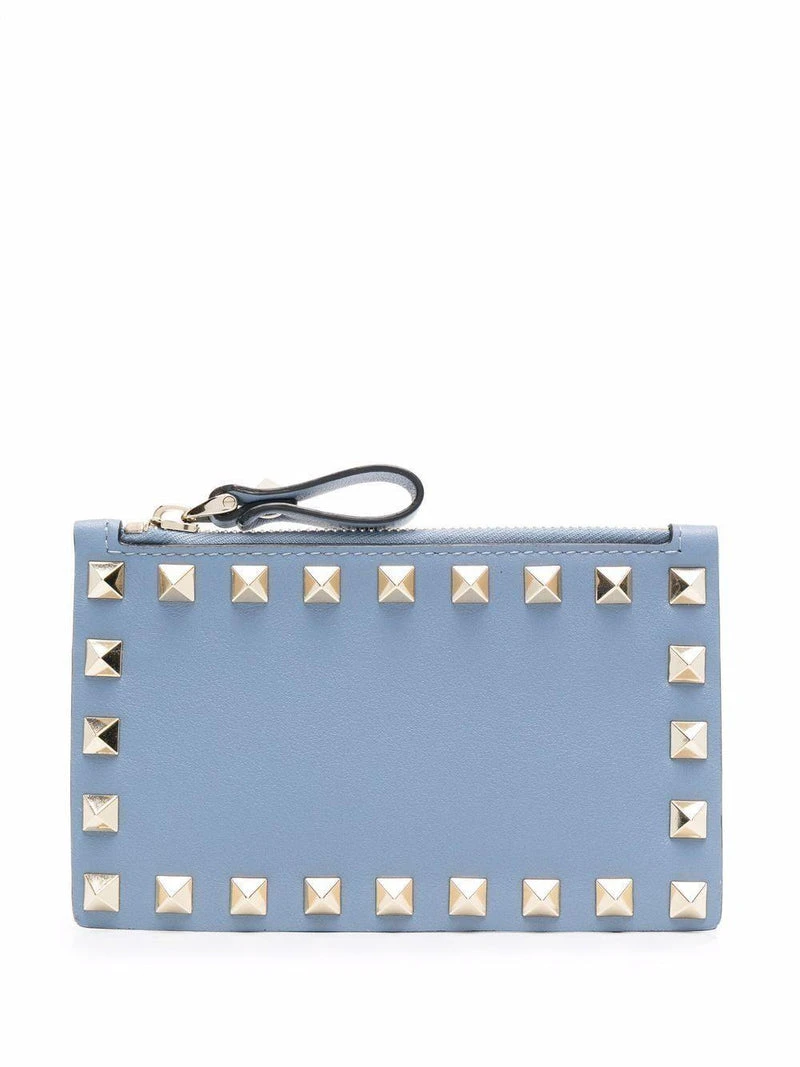 商品Valentino|VALENTINO 女士浅蓝色小牛皮卡夹 1W2P0548-BOL-56Y,价格¥1608,第1张图片