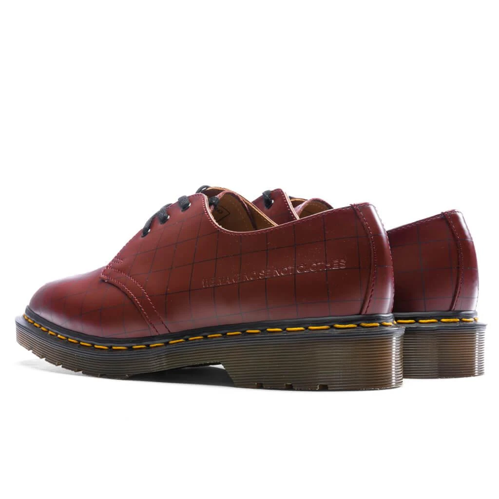 商品Dr. Martens|Dr. Martens x Undercover 1461 Check Smooth - Cherry Red,价格¥1329,第3张图片详细描述