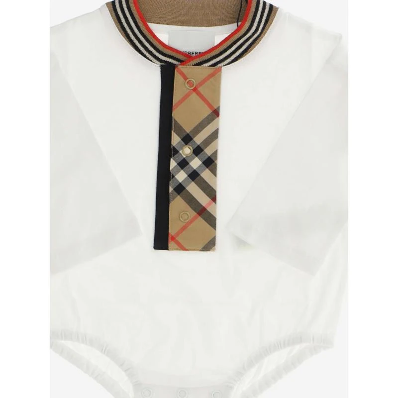商品Burberry|BURBERRY 博柏利 白色婴幼儿连体衣 8030380,价格¥747,第1张图片