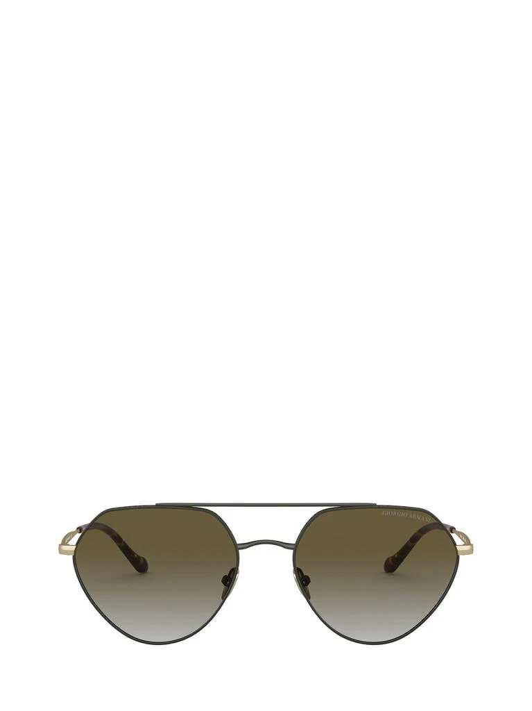 商品Giorgio Armani|Giorgio Armani AR6111 matte dark green female sunglasses,价格¥1571,第1张图片