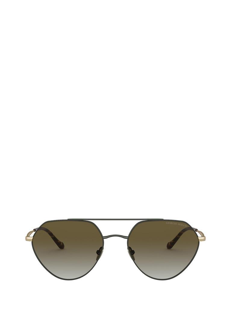 商品Giorgio Armani|Giorgio Armani AR6111 matte dark green female sunglasses,价格¥1550,第1张图片