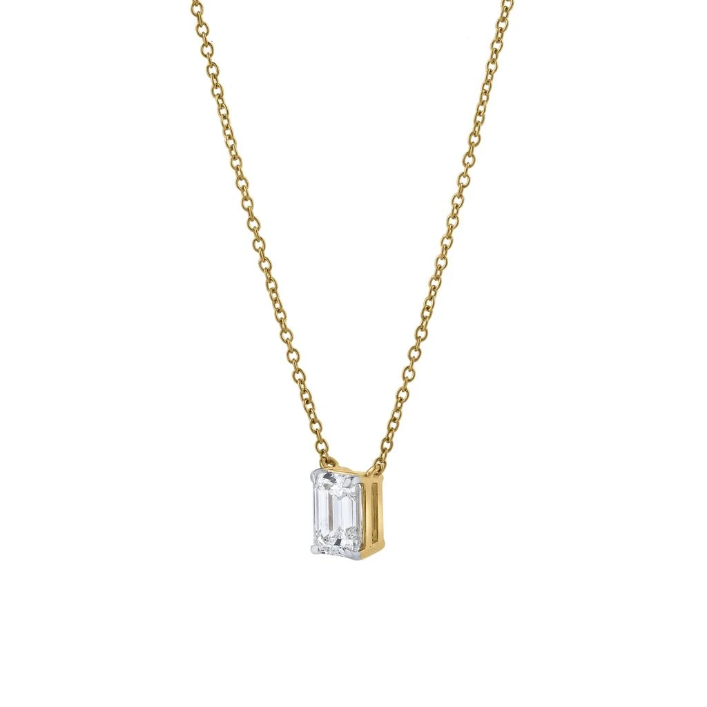 商品LuvMyJewelry|Emerald Elegance 14K Gold Lab Grown Diamond Necklace - 0.75ct,价格¥8598,第2张图片详细描述