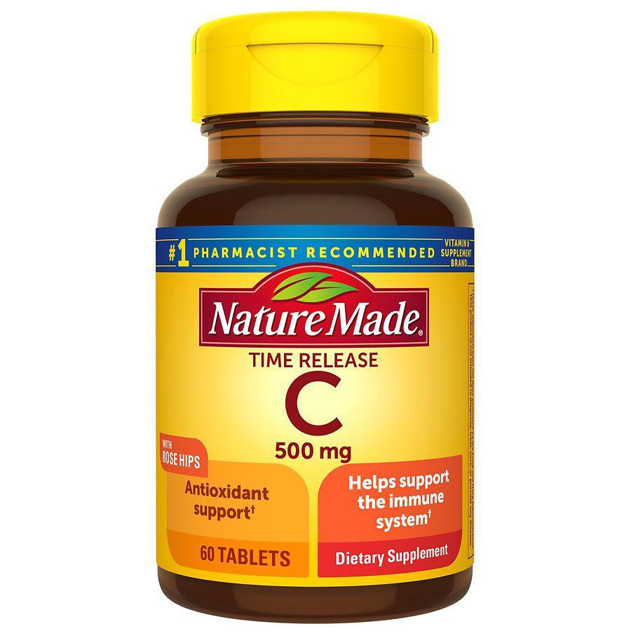 商品Nature Made|Vitamin C 500 mg Time Release Tablets with Rose Hips,价格¥72,第1张图片