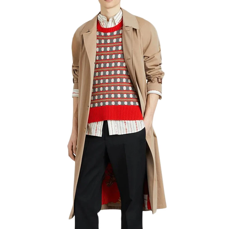 Burberry 博柏利 男士卡其色长款风衣 8001228 商品