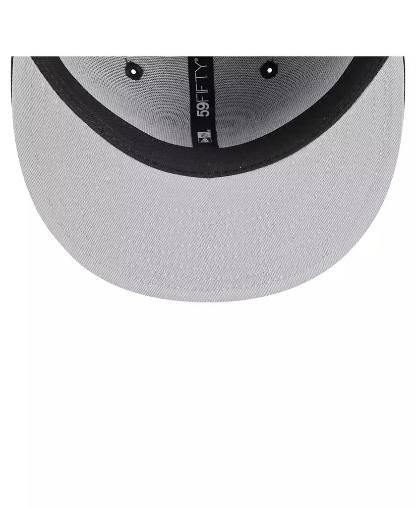 商品New Era|Men's Black San Francisco Giants Overlap 59FIFTY Fitted Hat,价格¥333,第3张图片详细描述