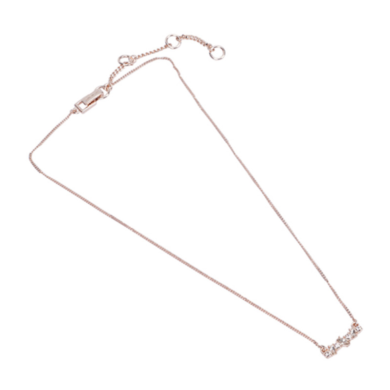 Givenchy 纪梵希女士新款时尚碎钻带坠项链 60568132-9DH-玫瑰金商品第2张图片规格展示