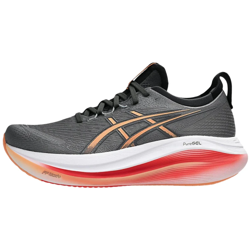 商品[国内直发] Asics|GEL-NIMBUS 27 舒适减震耐磨 低帮跑步鞋 男款 灰橙,价格¥1438,第1张图片