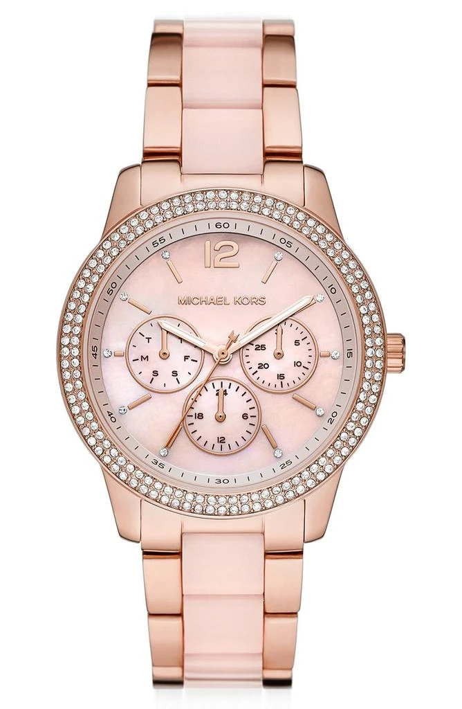 商品Michael Kors|Tibby Pavé Bracelet Watch, 40mm,价格¥1126,第1张图片