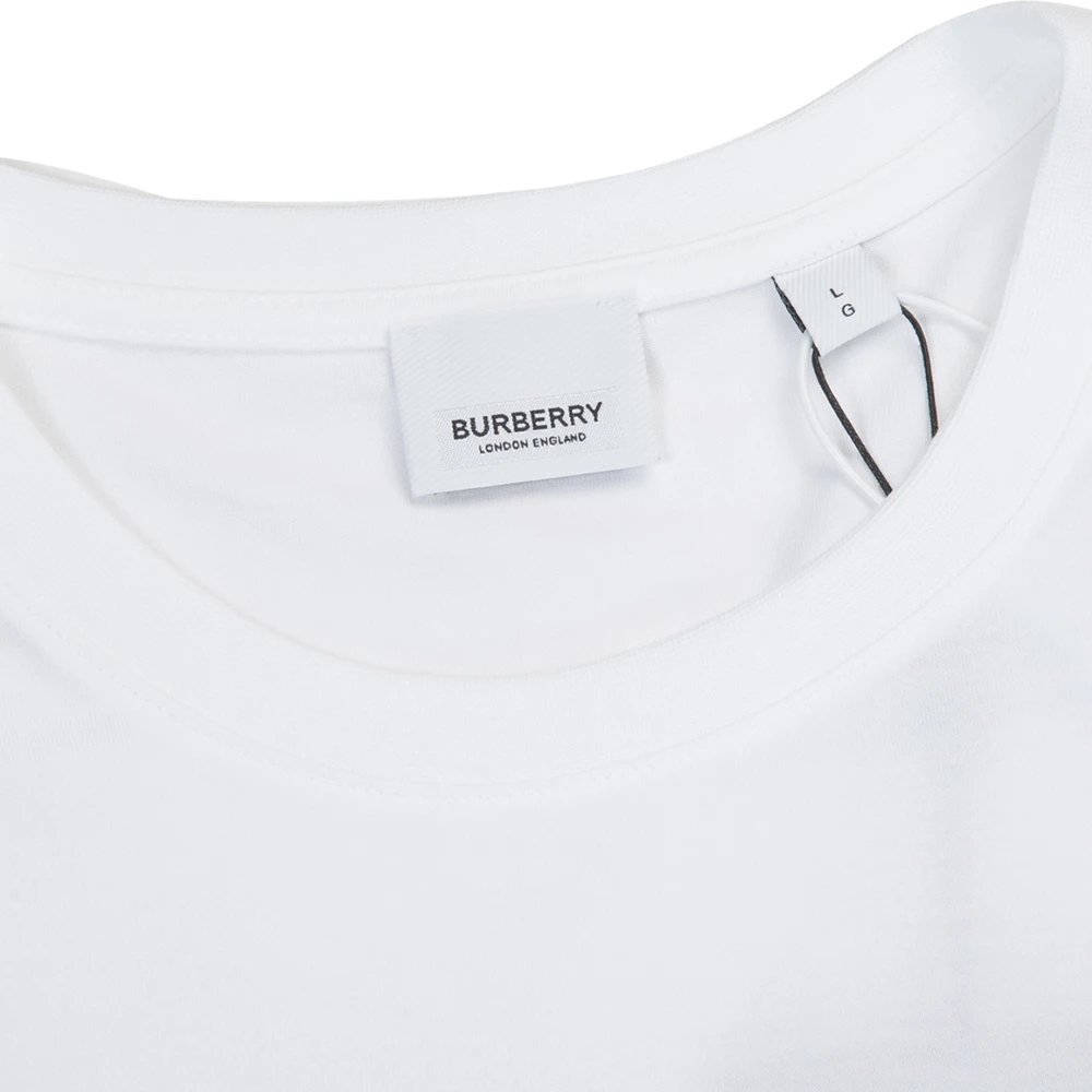 BURBERRY 博柏利 时尚休闲棉质LOGO图案男士白色T恤 8014021 商品