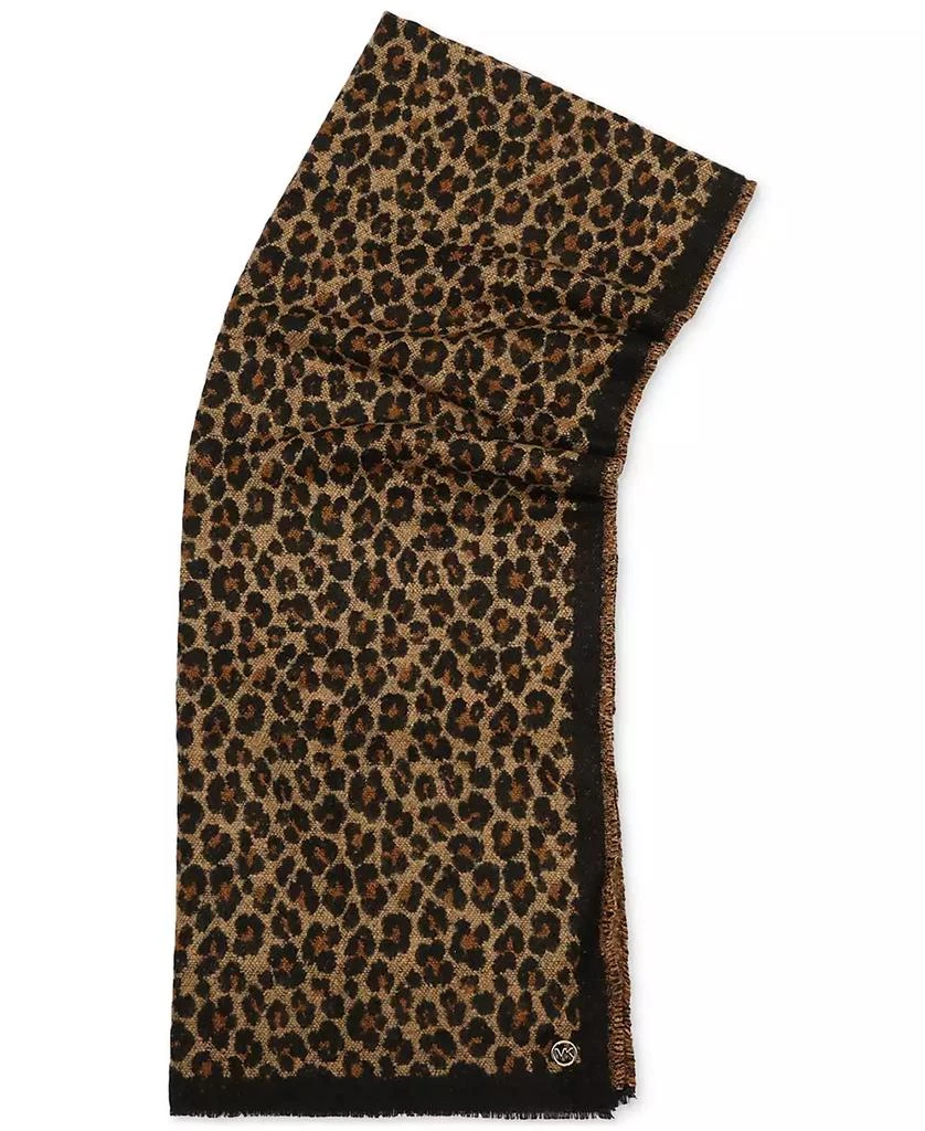 商品Michael Kors|Women's Bouclé Leopard-Print Scarf,价格¥393,第5张图片详细描述