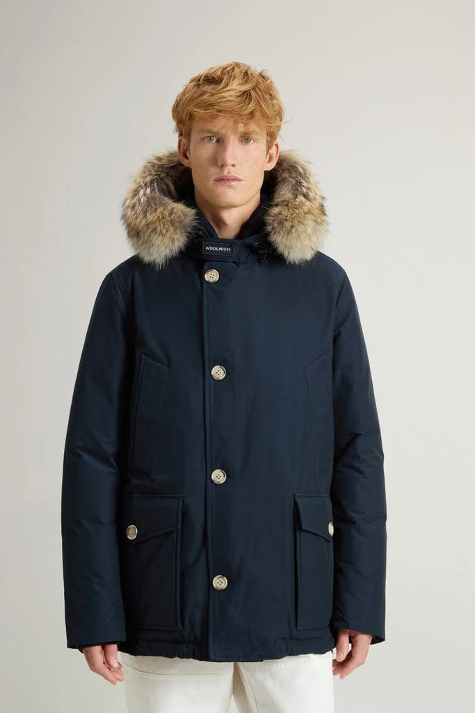 商品Woolrich|Arctic Anorak in Ramar Cloth with Detachable Fur - Men - Black,价格¥7975,第1张图片
