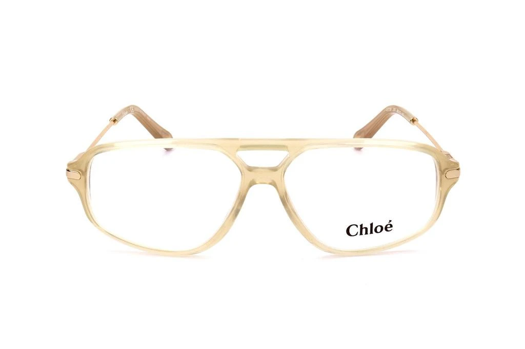 商品Chloé|Chloé Eyewear Aviator Frame Glasses,价格¥1058,第1张图片