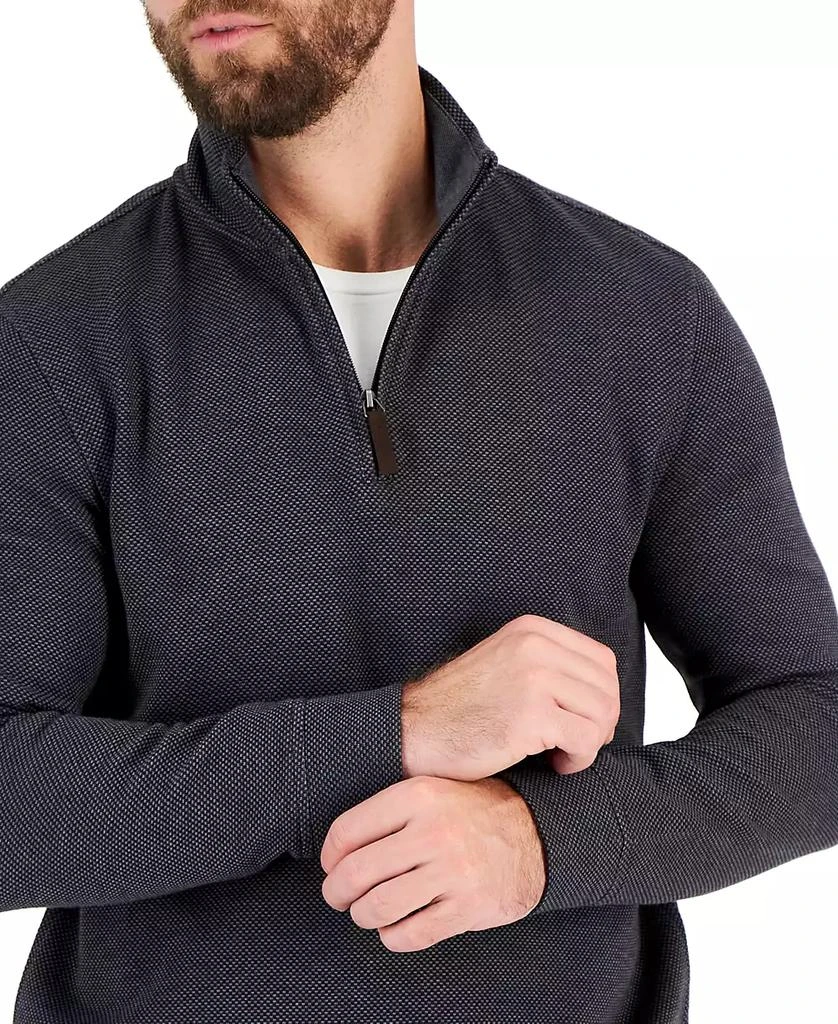 Men's Birdseye Quarter-Zip Pullover, Created for Macy's 商品