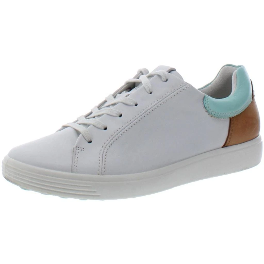 商品ECCO|ECCO Womens Soft 7 Leather Lace Up Fashion Sneakers,价格¥267,第1张图片