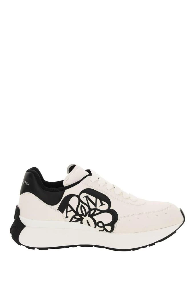 商品Alexander McQueen|LEATHER SPRINT RUNNER SNEAKERS,价格¥2482,第1张图片