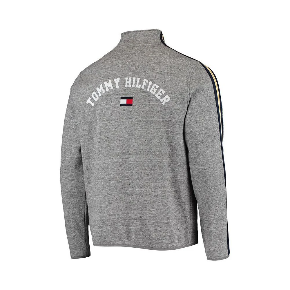 商品Tommy Hilfiger|Men's Heathered Gray Nashville Predators Mario Quarter-Zip Jacket,价格¥676,第3张图片详细描述