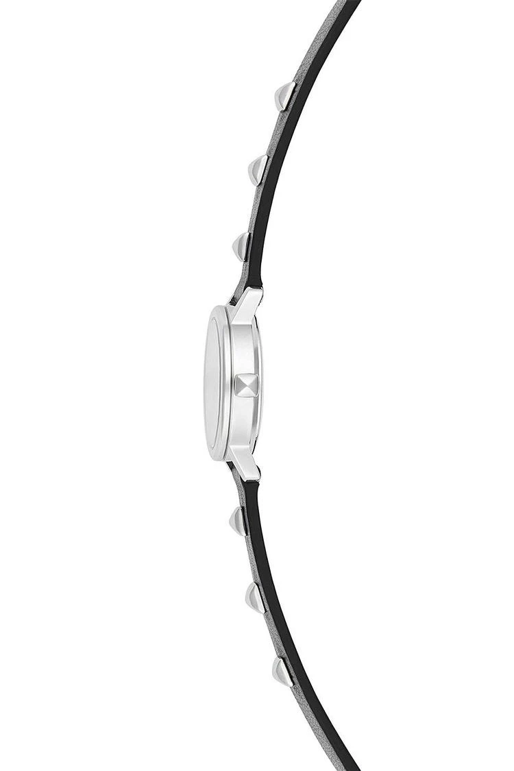 商品Rebecca Minkoff|BFFL银色配铆钉链条黑色表带腕表，25MM,价格¥1848,第2张图片详细描述