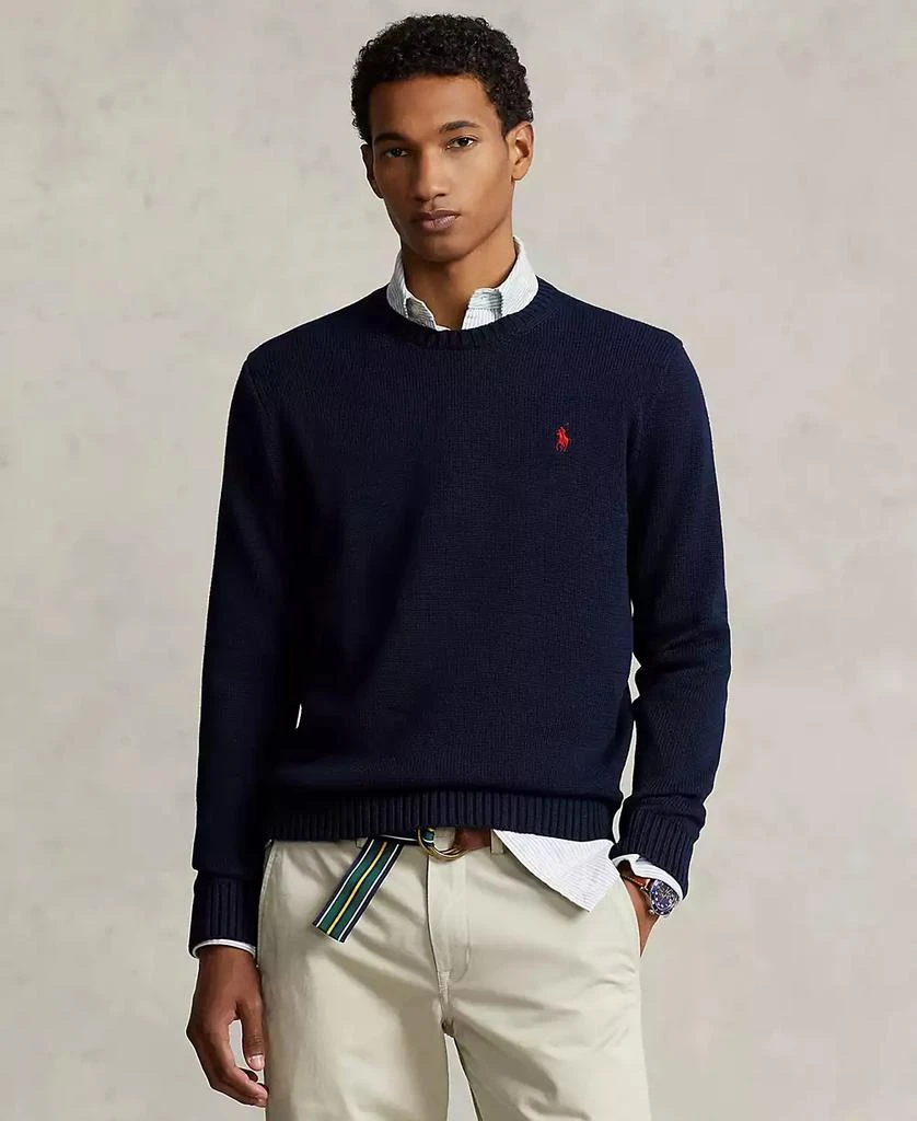 商品Ralph Lauren|Men's Cotton Crewneck Sweater,价格¥1048,第1张图片