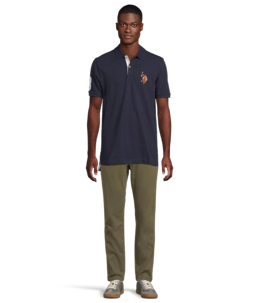 商品U.S. POLO ASSN.|Multicolor Double Rider Logo Solid Pique Polo,价格¥167,第5张图片详细描述