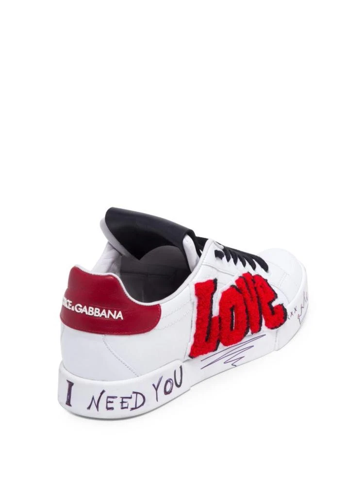 商品Dolce & Gabbana|Love Nappa Leather Sneakers,价格¥3578,第2张图片详细描述