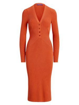 商品Ralph Lauren|Mulberry Silk Blend Sweater Dress,价格¥3638,第4张图片详细描述