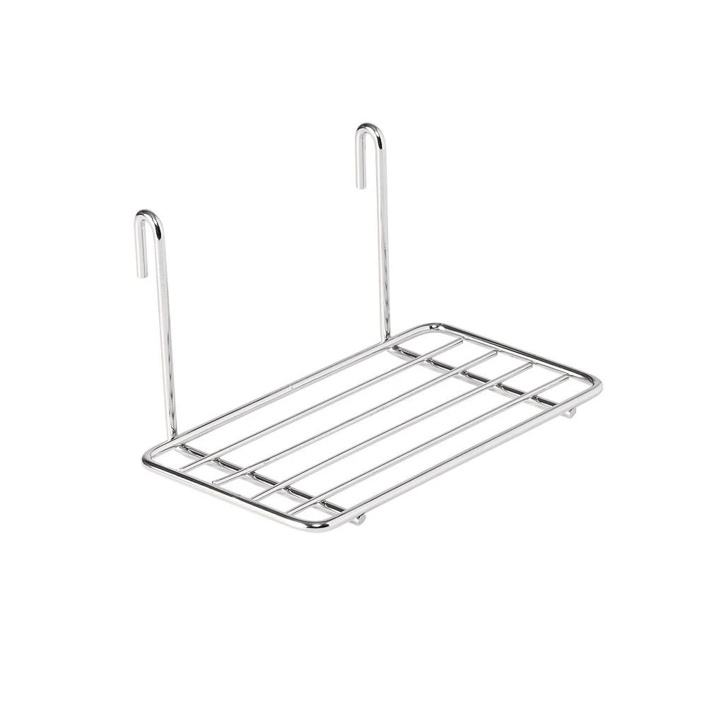 8-Piece Chrome Wire Wall Grid with Storage Accessories 商品