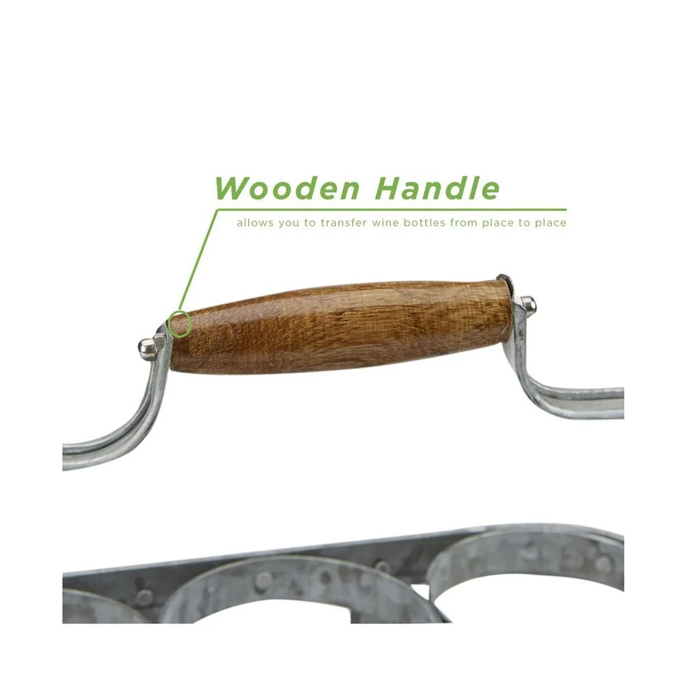 Rustic Farmhouse Bottle Carrier, 6 Wine Bottle Caddy 商品