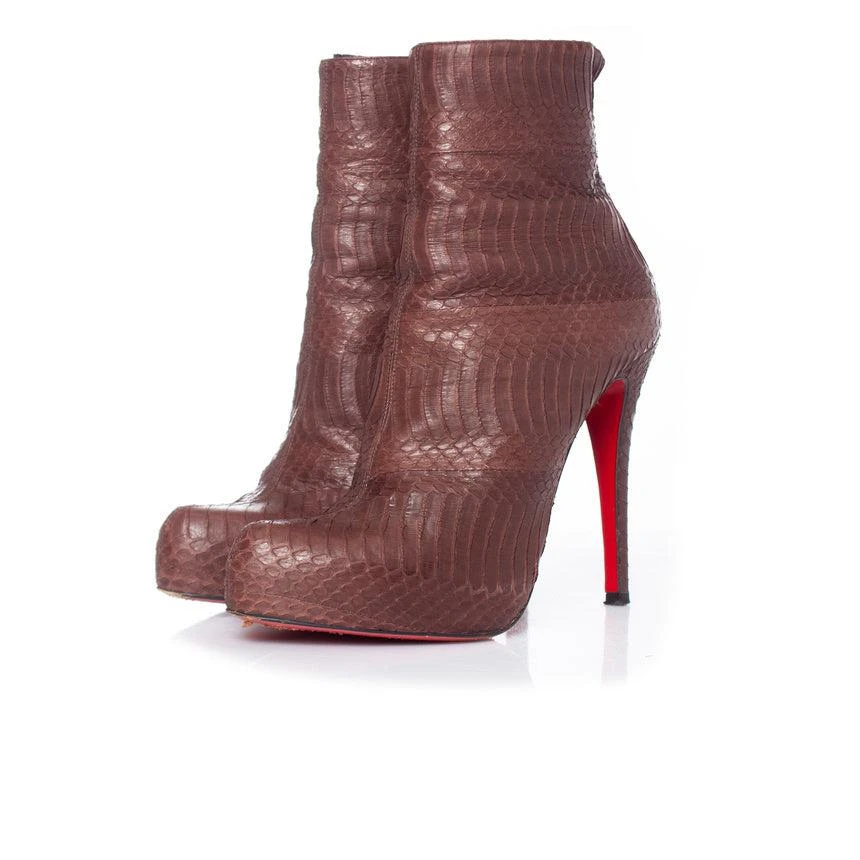 商品[二手商品] Christian Louboutin|snakeskin platform boots,价格¥6100,第1张图片