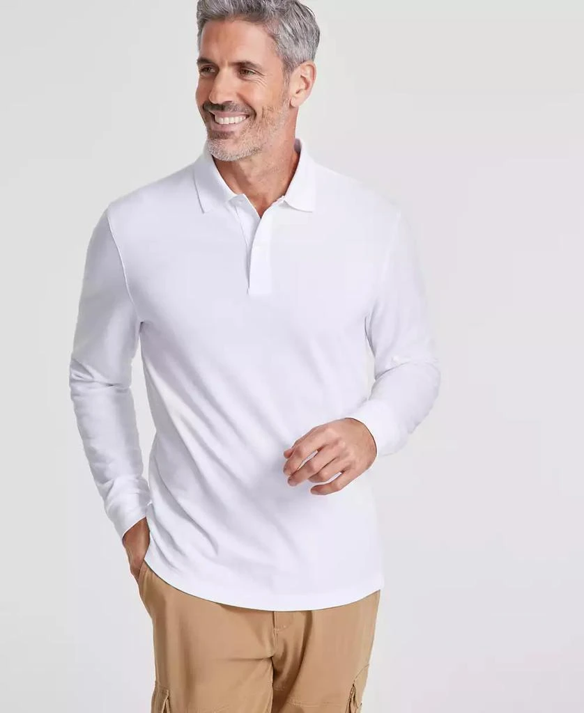 商品Club Room|Men's Solid Stretch Polo, Created for Macy's,价格¥215,第1张图片详细描述