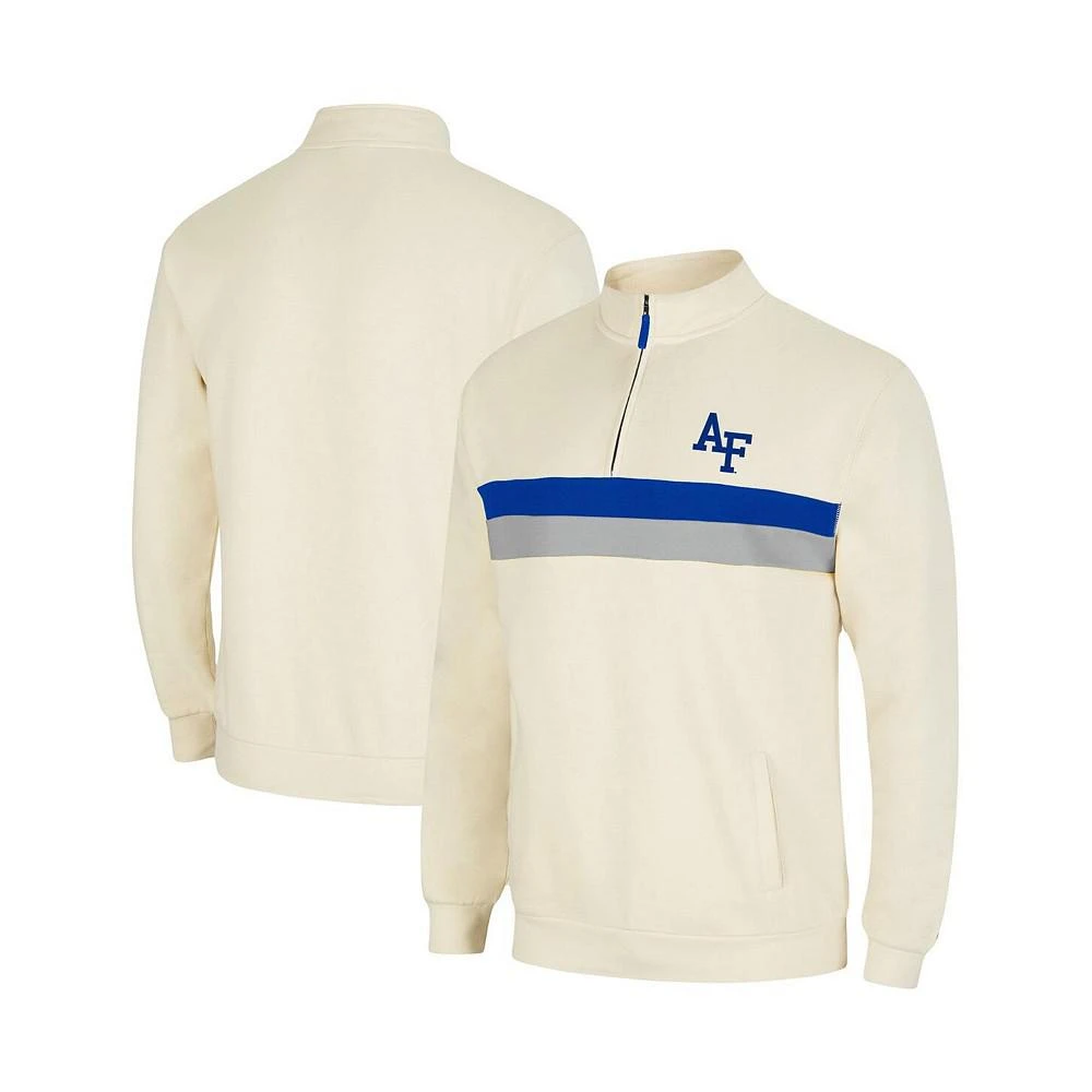 商品Colosseum|Men's Cream Air Force Falcons Activities Quarter-Zip Jacket,价格¥307,第1张图片