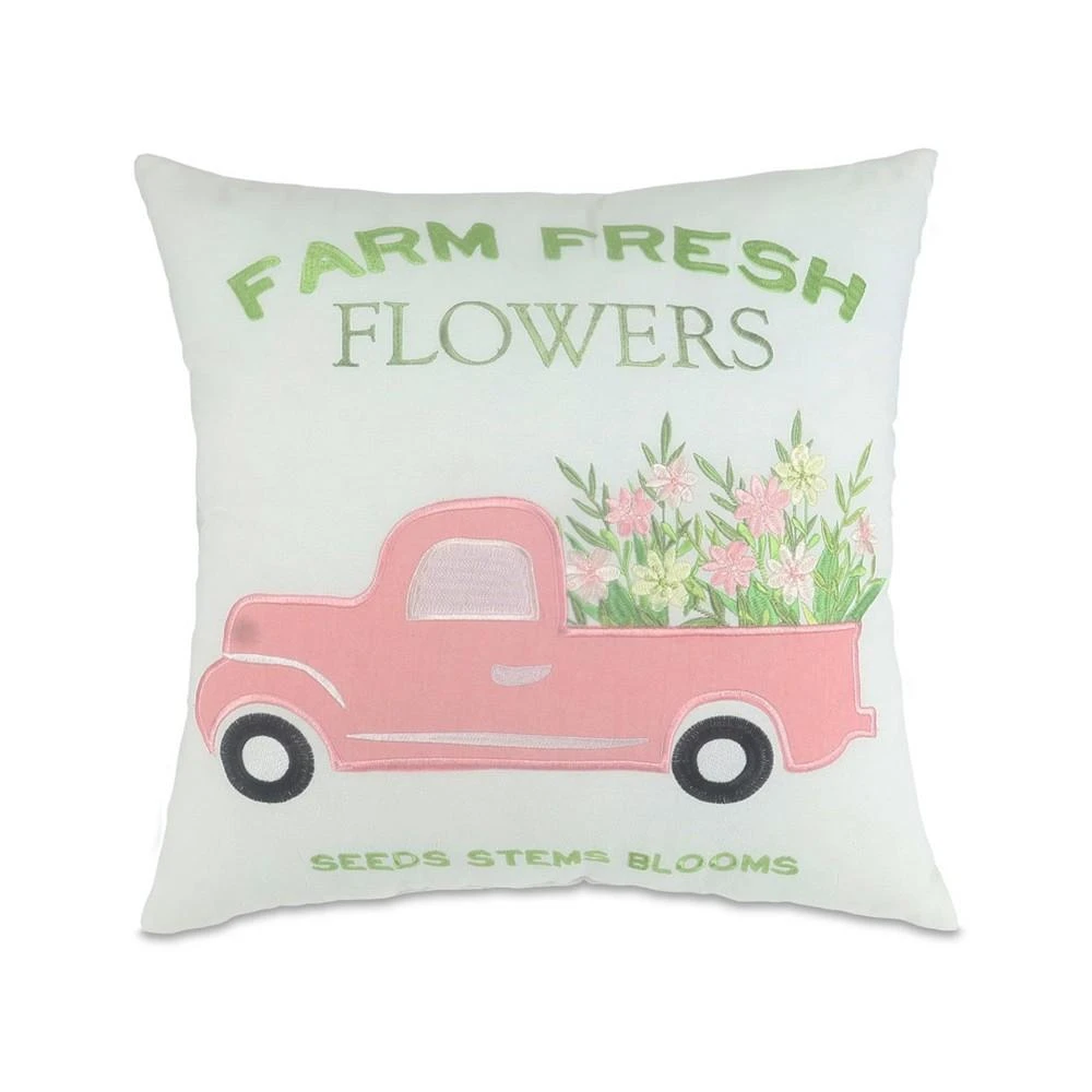 商品Arlee Home Fashions|Farm Fresh Flower Decorative Pillow,价格¥112,第3张图片详细描述