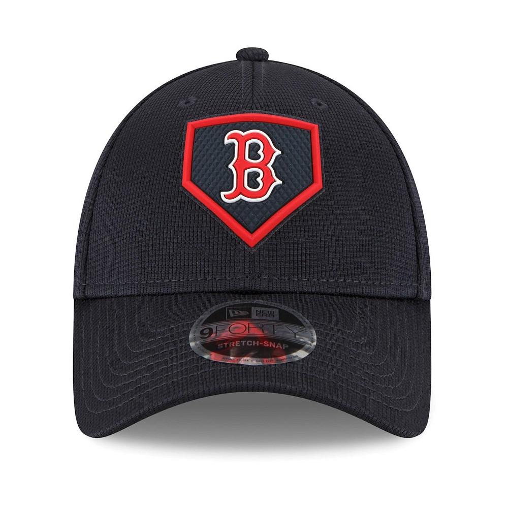 Men's Navy Boston Red Sox 2022 Clubhouse 9FORTY Snapback Hat商品第3张图片规格展示