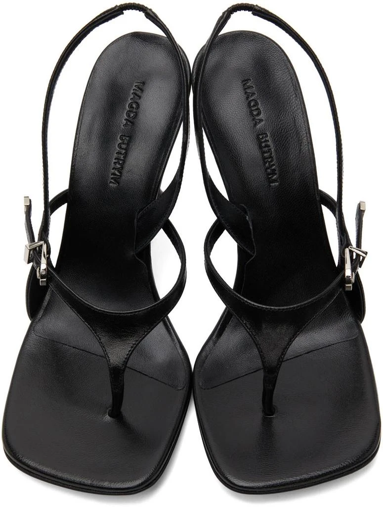 商品Magda Butrym|Black Thong Heeled Sandals,价格¥3132,第5张图片详细描述