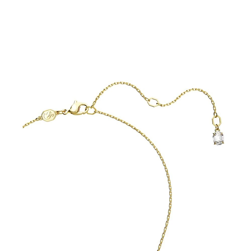 商品Swarovski|Gold-Tone Color Rectangle Crystal Pendant Necklace, 15" + 2-3/4" extender,价格¥942,第3张图片详细描述