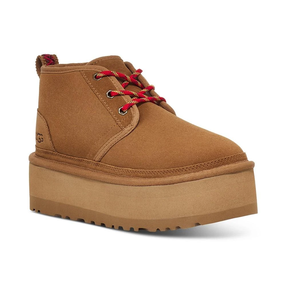 商品UGG|Women's Neumel Heritage Lace-Up Platform Booties,价格¥557,第1张图片