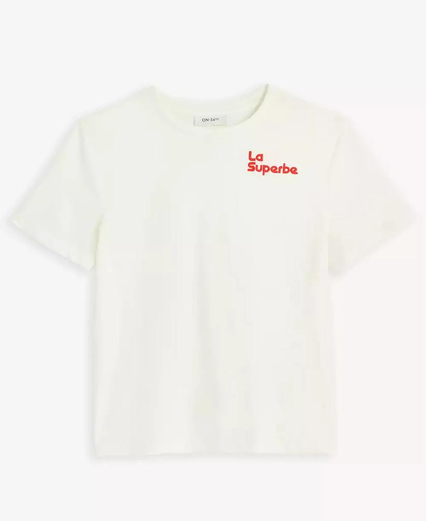 商品On 34th|Women's Superbe Embellished Crewneck Tee, Exclusively at Macy's,价格¥87,第5张图片详细描述