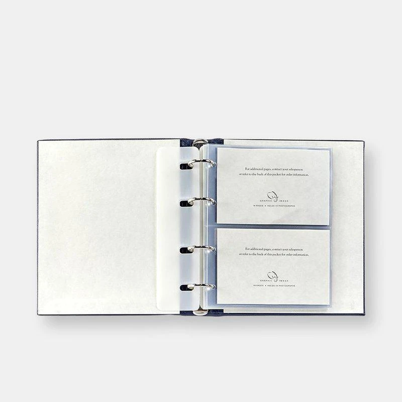 商品Graphic Image|Leather Medium Ring Clear Pocket Album,价格¥1057,第2张图片详细描述