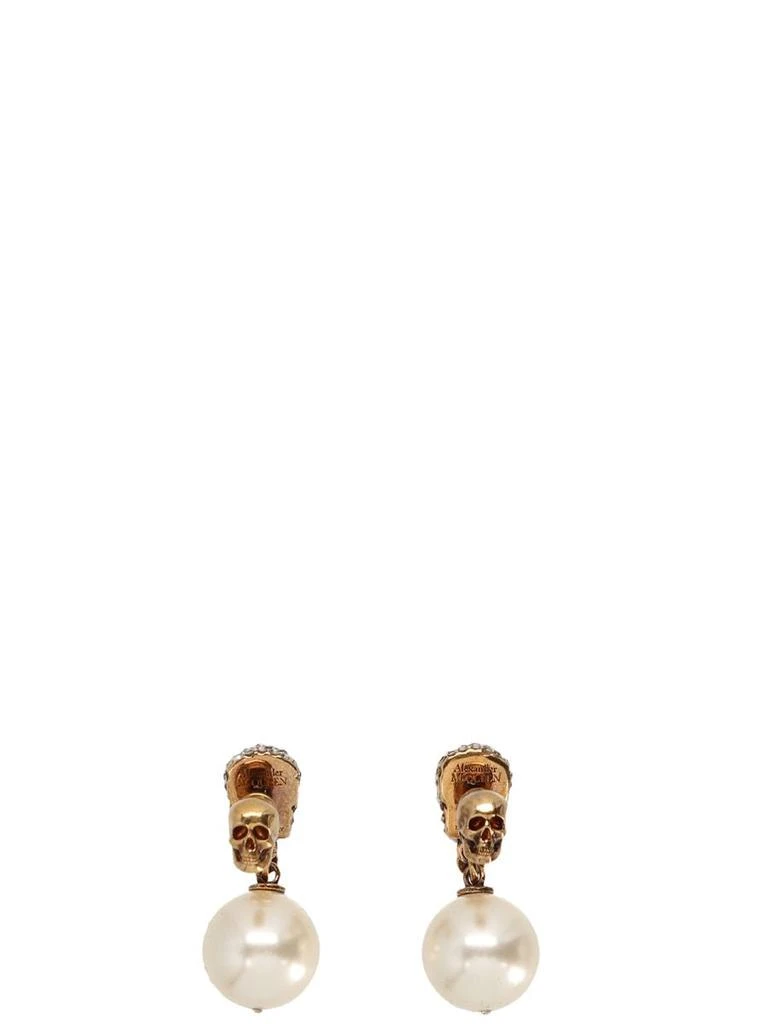 商品Alexander McQueen|ALEXANDER MCQUEEN "Pearl & Skull" earrings,价格¥2100,第2张图片详细描述