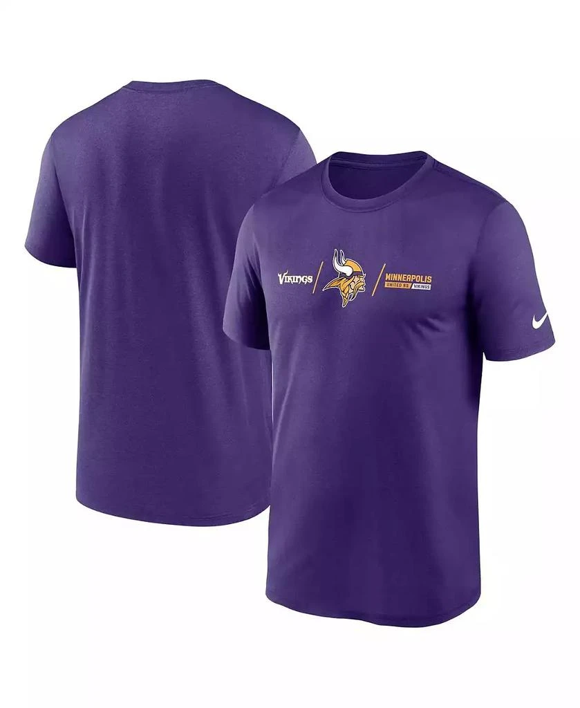 商品NIKE|Men's Purple Minnesota Vikings Horizontal Lockup Legend T-shirt,价格¥299,第1张图片