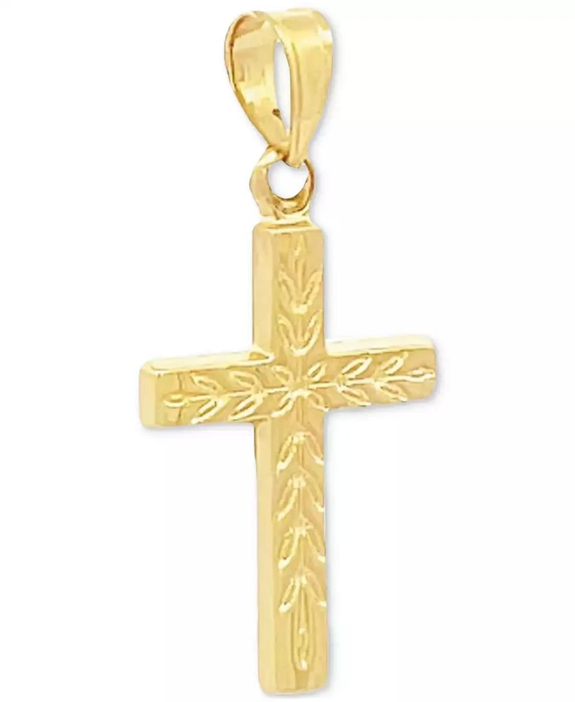 商品Macy's|Small Leaf Cross Pendant in 14k Gold,价格¥784,第2张图片详细描述