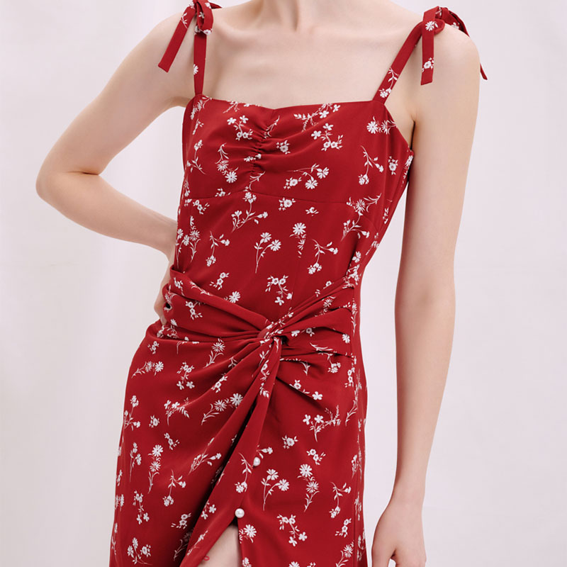 Lorraine连衣裙 - 红色印花  | Lorraine Dress - Red Floral商品第6张图片规格展示