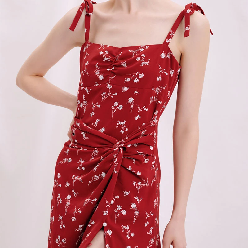 Lorraine连衣裙 - 红色印花  | Lorraine Dress - Red Floral 商品