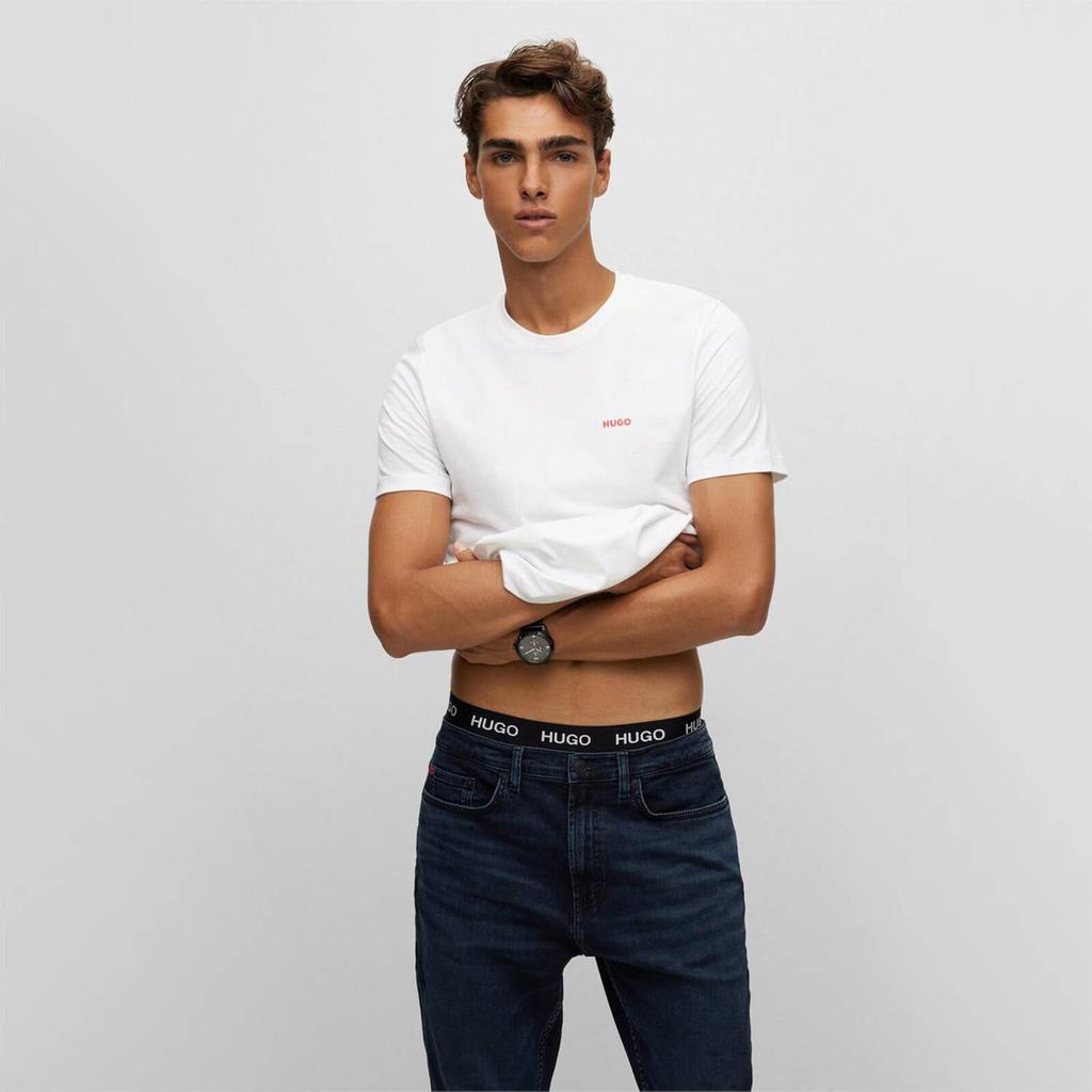 HUGO Bodywear Men's 3-Pack Crewneck T-Shirts - White商品第2张图片规格展示
