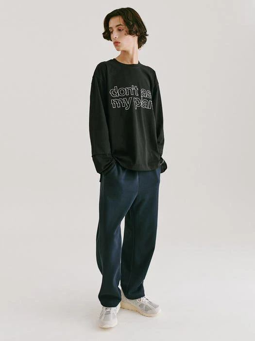 商品DON'T ASK MY PLAN|Damp Hotel Relax Sweatpants Navy,价格¥597,第1张图片