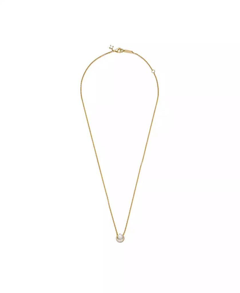 商品PANDORA|Timeless 14K Gold-Plated Sparkling Round Cubic Zirconia Halo Pendant Collier Necklace,价格¥1495,第3张图片详细描述