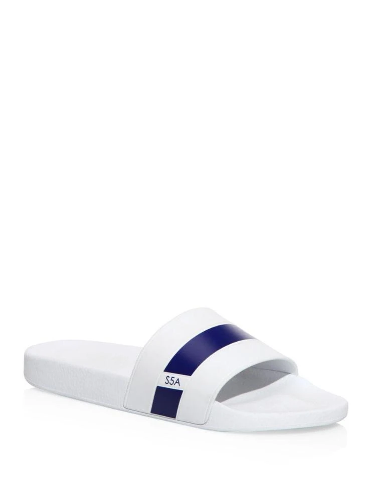 商品Saks Fifth Avenue|Saks Fifth Avenue - COLLECTION Striped Slides,价格¥357,第1张图片