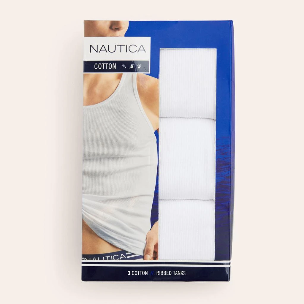 商品Nautica|Mens Ribbed Tanks, 3-Pack,价格¥126,第1张图片