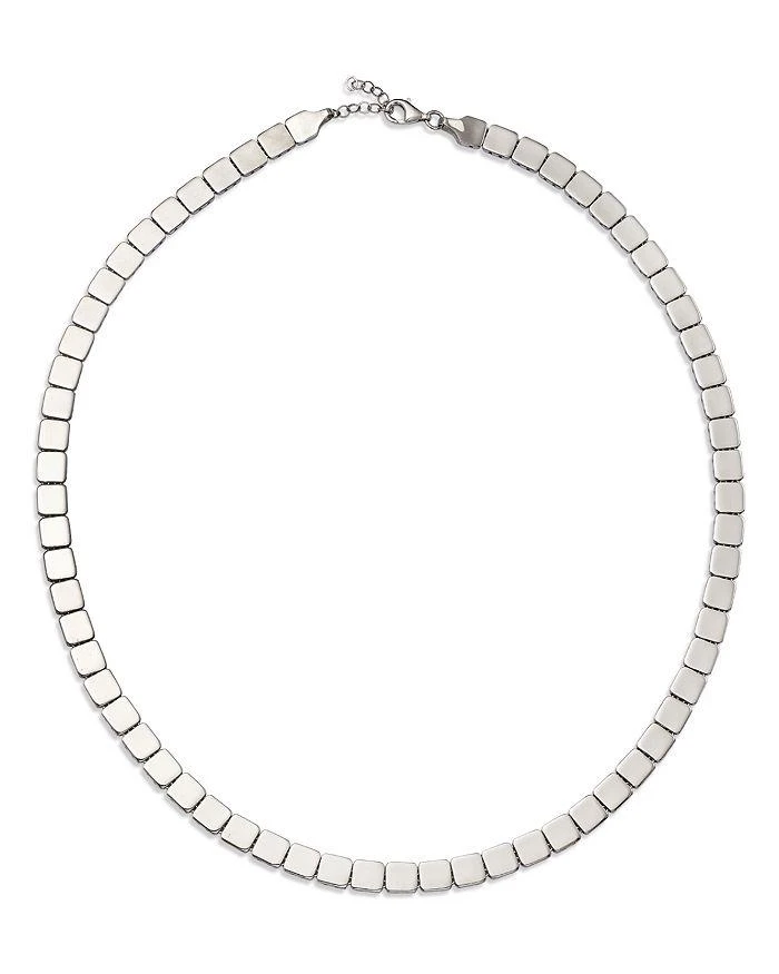 商品Alberto Amati|14K White Gold Cube Link Collar Necklace, 15.75-18",价格¥23823,第1张图片