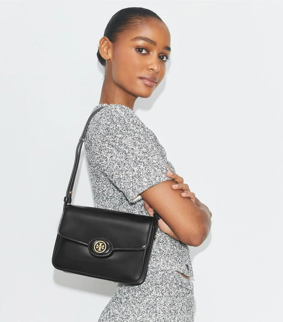 商品Tory Burch| Robinson真皮翻盖单肩包,价格¥1833,第2张图片详细描述
