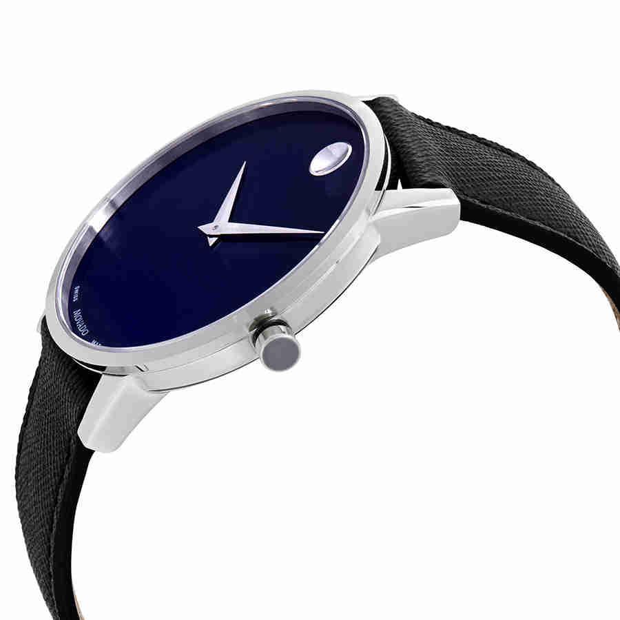 商品Movado|Movado Museum Classic Blue Dial Mens Watch 0607197,价格¥1738,第4张图片详细描述